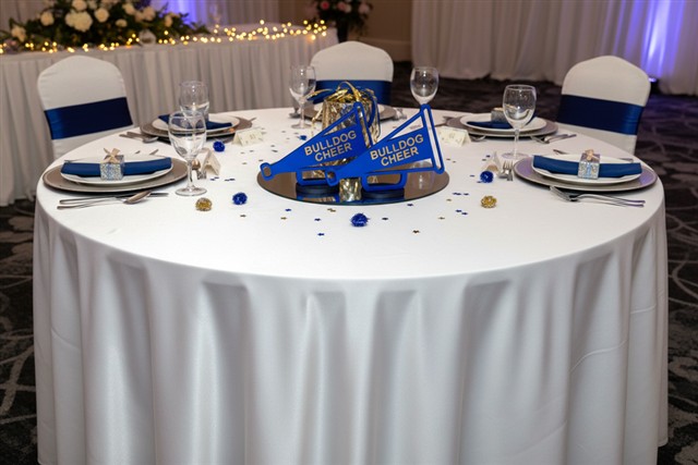 Cheerleader megaphone banquet centerpiece